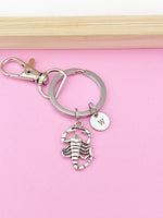 Silver Scorpio Charm Keychain, N5761