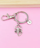 Silver Scorpio Charm Keychain, N5761