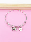 Silver Goat Charm Bracelet, Goat Lover Jewelry Gifts, N1320