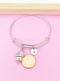 Water Bucket Pail Bracelet, Water Bucket Pail Charm, Water Bucket Pail Charm Bracelet, N1116B