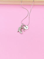 Silver or Gold Alligator Necklace, Crocodile Necklace, Personalized Customized Jewelry, N5400Z