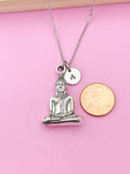 Buddha Necklace in Silver, Personalize Customize Gifts, N2626