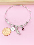 Silver Trumpet Charm Bracelet, N4785