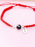 Obsidian Bracelet, Natural Gemstone Jewelry N3848