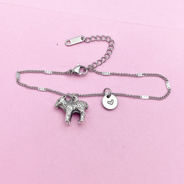 Silver Lamb Charm Bracelet, N1587G