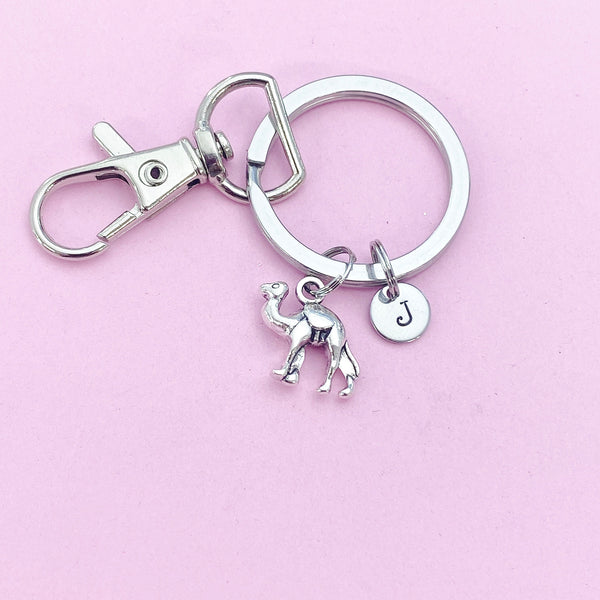 Silver Camel Charm Keychain, N1091