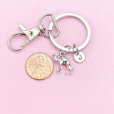 Silver Camel Charm Keychain, N1091