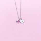 Silver Tiny Heart Charm Necklace, N4463A