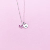 Silver Tiny Heart Charm Necklace, N4463A