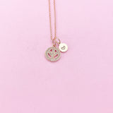 Peace Necklace, Rose Gold Necklace, Dainty Necklace, N4506