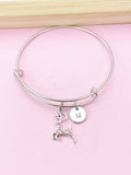 Silver Deer Charm Bracelet, Reindeer Elk Charm, N5712