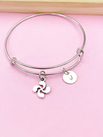 Silver Lauburu Cross Basque Charm Bracelet, N5708C