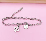 Silver Lauburu Cross Basque Charm Bracelet, N5708E