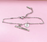Silver Flute Charm Bracelet School Marching Band Gifts, N1381Z