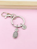 Silver Pineapple Charm Keychain, N2287