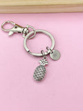 Silver Pineapple Charm Keychain, N2287
