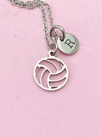 Silver Volleyball Charm Necklace, N5733A