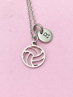 Silver Volleyball Charm Necklace, N5733A