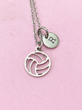 Silver Volleyball Charm Necklace, N5733A