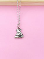 Bear Charm Necklace, Personalized Gift, Christmas Gift, N533