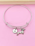 Silver Dachshund Charm Bracelet, N245B