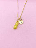 Gold Peanut Charm Necklace, N5126Z