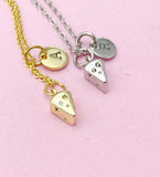 Gold or Silver Cheese Charm Necklace, Wine Lover Jewelry Gifts, N5736