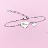 Silver Mima Charm Bracelet, Mima Jewelry, Mima Gift, D273