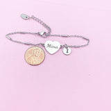 Silver Mima Charm Bracelet, Mima Jewelry, Mima Gift, D273