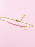 Tourmaline Bracelet, Natural Gemstone Jewelry N4012