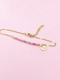Tourmaline Bracelet, Natural Gemstone Jewelry N4012
