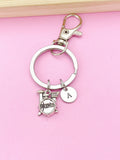 Silver Drum Set Musician Charm Keychain, N4787