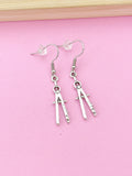 Silver Compass Charm Earrings, Architect Gift Architecture Architect Jewelry, N2265A