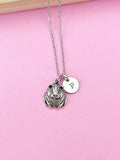 Silver Guinea Pig Charm Necklace, N1881B