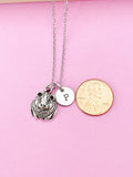 Silver Guinea Pig Charm Necklace, N1881B