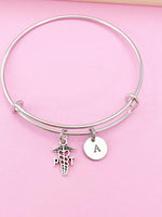 Silver Physical Therapist Charm Bracelet, PT Medical Charm, Physical Therapist Graduation Gift, N5765