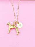 Gold Greyhound Charm Necklace, Greyhound Charm, Greyhound Jewelry, Pet Gift, Personalized Gift, Christmas Gift, N486