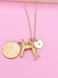 Gold Greyhound Charm Necklace, Greyhound Charm, Greyhound Jewelry, Pet Gift, Personalized Gift, Christmas Gift, N486