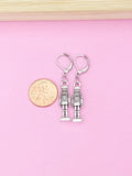 Silver Nutcracker Soldier Ballet Charm Earrings, N676C