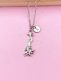 Silver Phoenix Charm Necklace, N2875