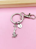 Silver Phoenix Charm Keychain, Bird Jewelry Gift, N2875B