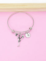 Silver Cheerleader Charm Bracelet, N922