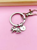 Silver Rabbit Charm Keychain, Rabbit Aninal Charm, Farmer Pet Jewelry Gift, N5747A