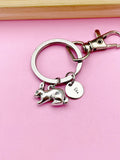 Silver Rabbit Charm Keychain, Rabbit Aninal Charm, Farmer Pet Jewelry Gift, N5747A