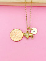 Gold Buffalo Charm Necklace, N501
