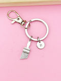 Silver Painter Keychain, Handyman Gifts, Artist Gifts, Paint brush Keychain, N1507E