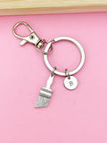 Silver Painter Keychain, Handyman Gifts, Artist Gifts, Paint brush Keychain, N1507E