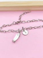 Silver Skateboard Charm Bracelet, Skateboard Jewelry Gift, N5749B