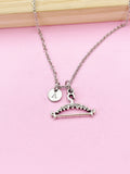 Silver Clothe Hanger Charm Necklace, Clothes Hanger Jewelry Gift, N5750E