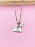 Silver Holy Bible Charm Necklace, Holy Bible Jewelry Gift, N5752